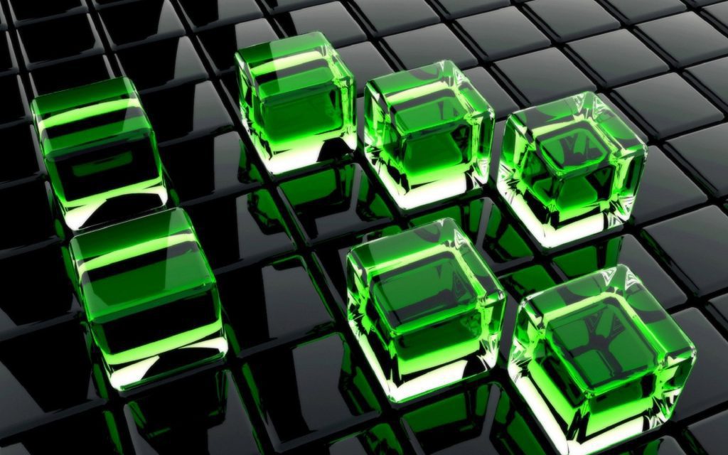 3D Cubes - wallpaper background