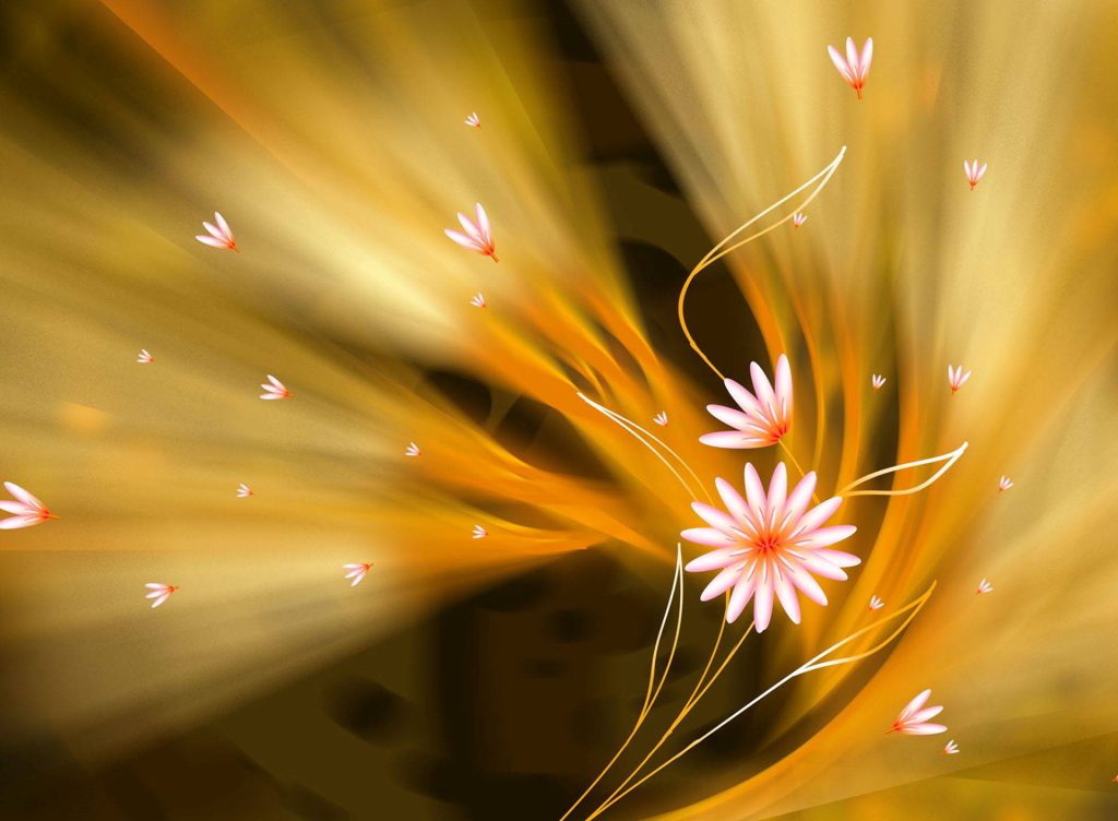 Abstract Flowers Wallpaper background