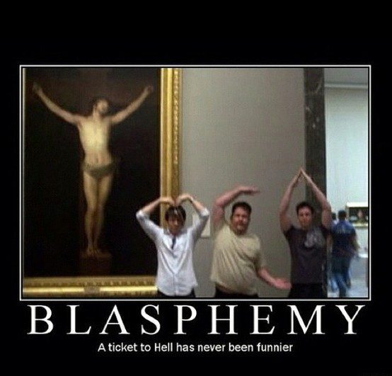 Blasphemy - Funny Caption Photo