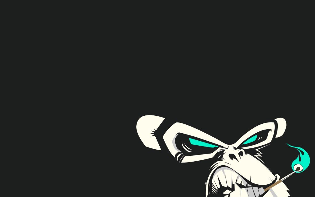 Cool Monkey - Black Wallpaper - Cool Desktop wallpaper