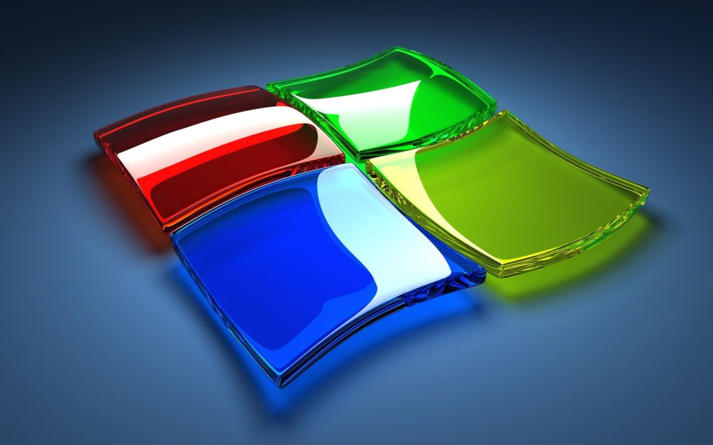 Glass Windows Logo Wallpaper