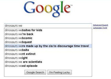 Dinosaurs We - Funny Google Search Suggestion