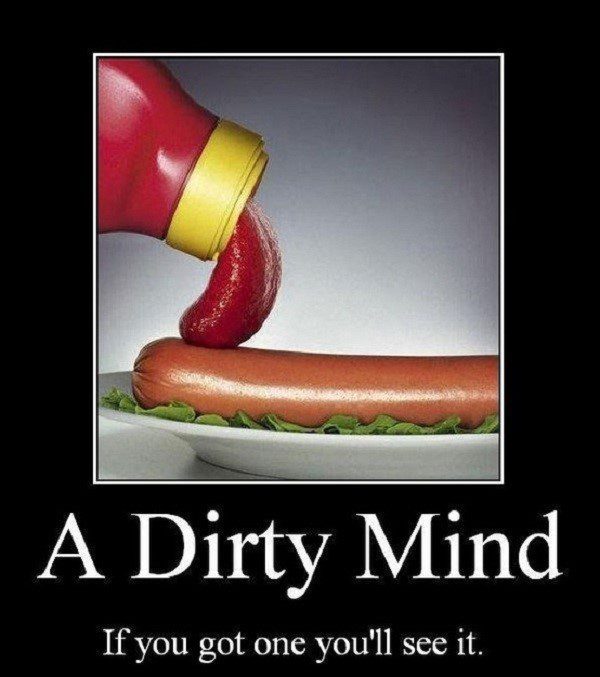 A Dirty Mind - funny caption photo