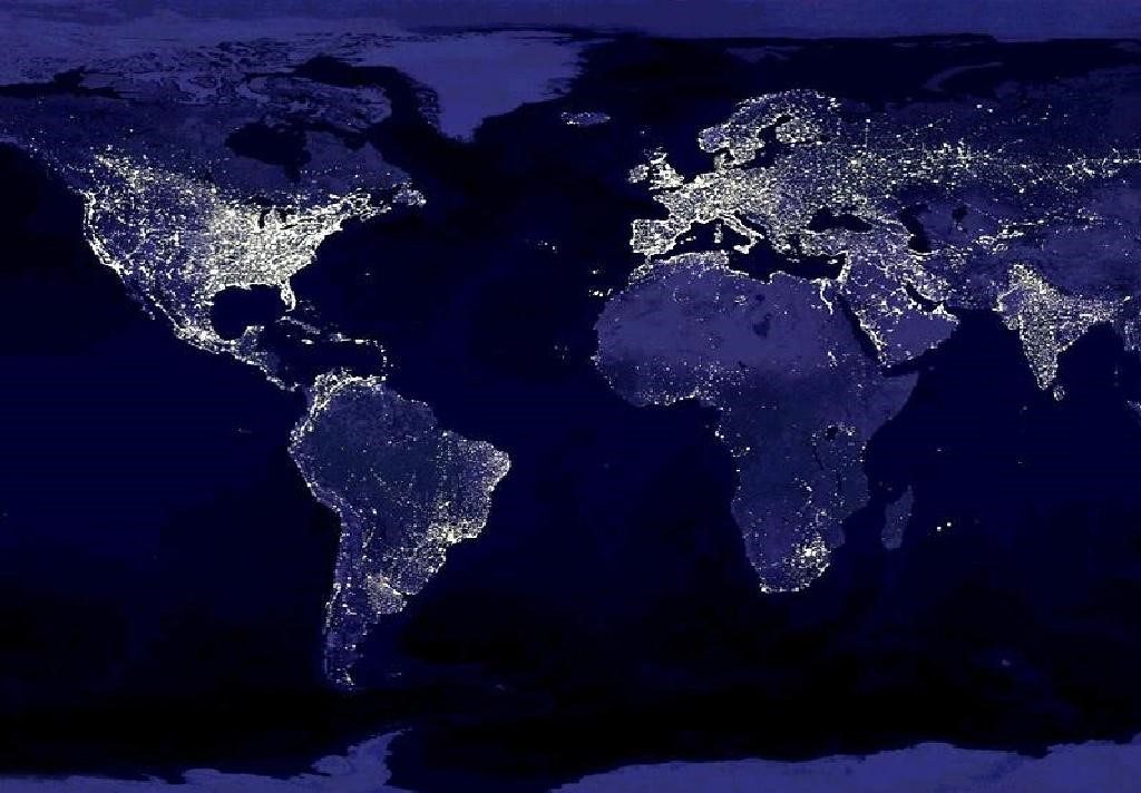 Earth At Night - cool desktop background