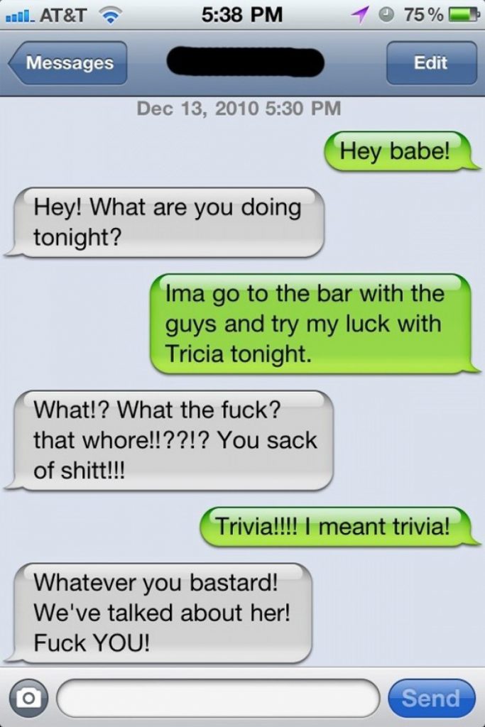 Try My Luck With Trivia - Funny Text Message Fail