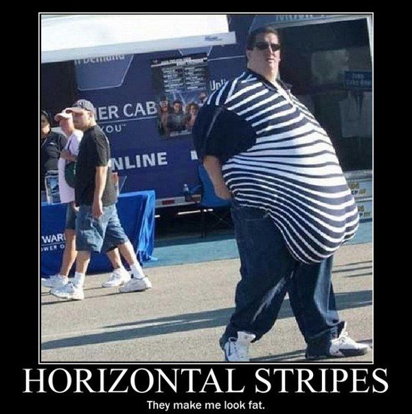 Horizontal Stripes - Hilarious Caption Photos