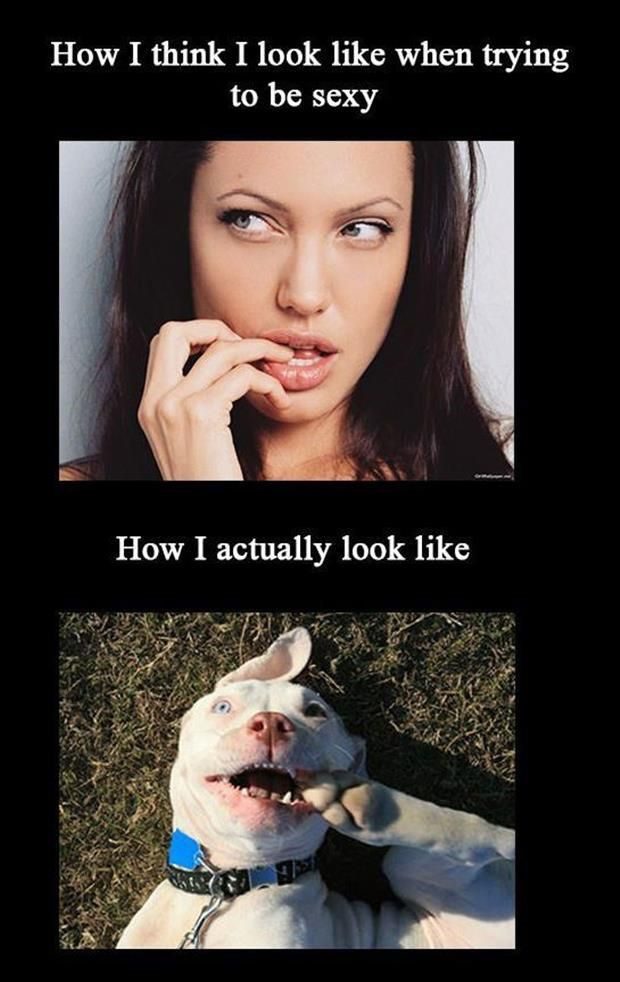 When Trying To Look Sexy - Funny Picture