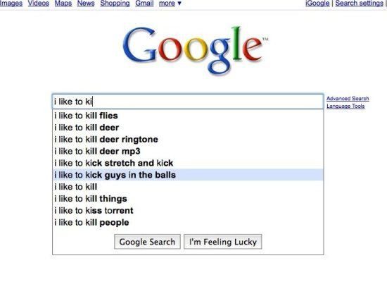 I Like To Ki - Funny Google Search Suggestion