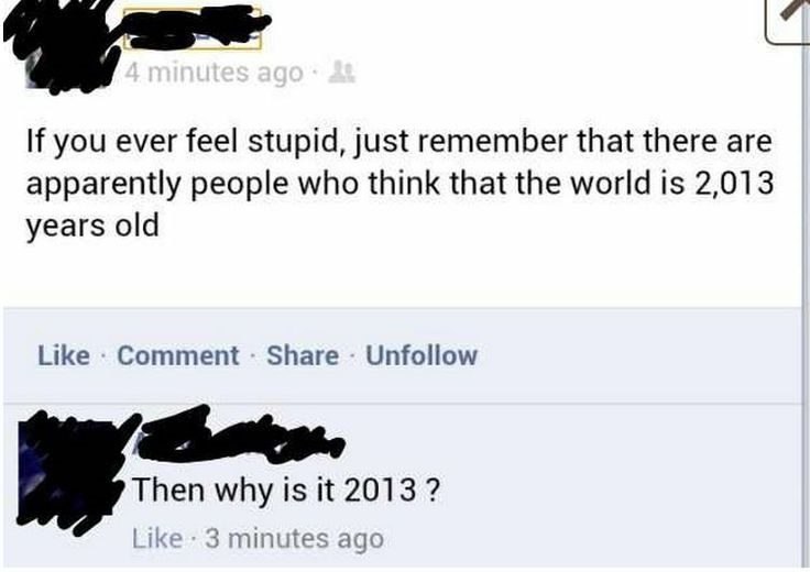 2013 Years Old - Funny Facebook Post