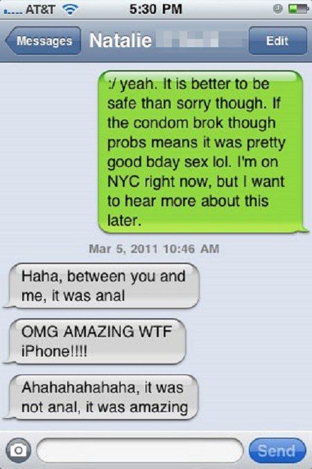 It Was Amazing - Funny Text Message Fail - SMS