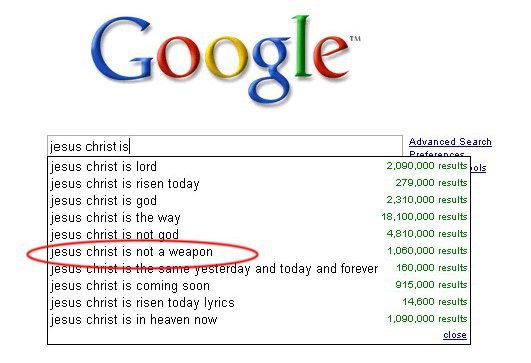 Jesus Christ Is - Funny Google Search Suggestion