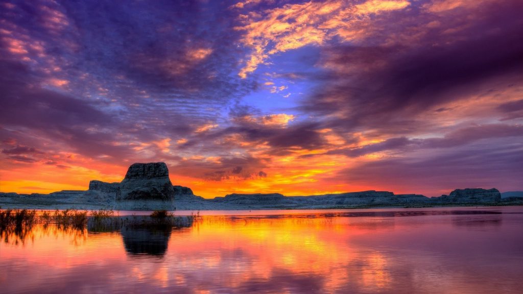 Sunset Over Water Wallpaper - Desktop Background