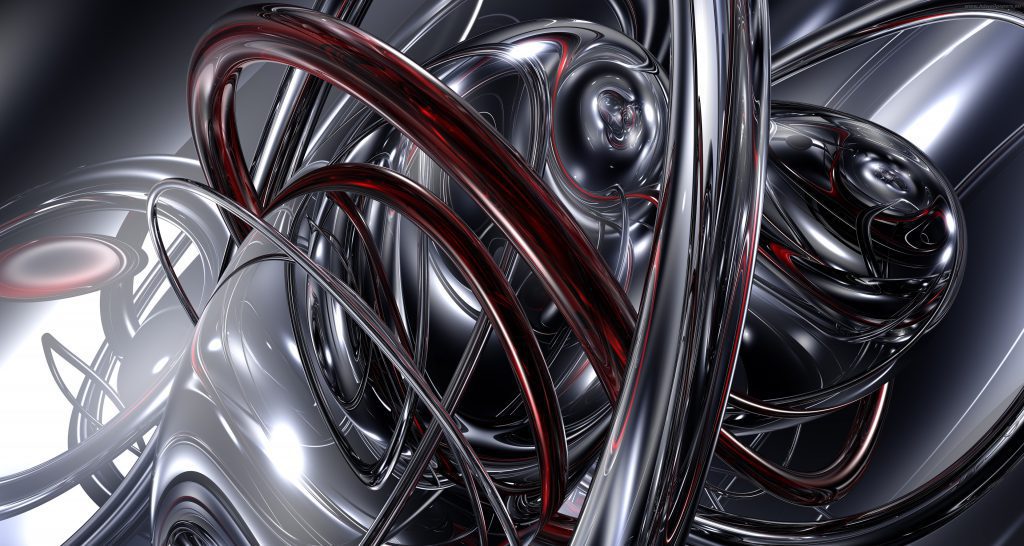 Abstract Liquid Metal Wallpaper