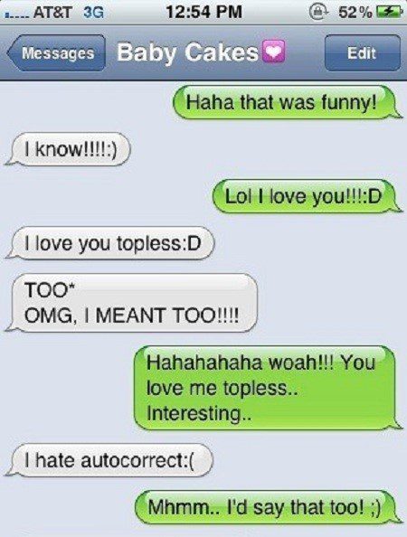 I Love You Too - Funny Text Message Fail