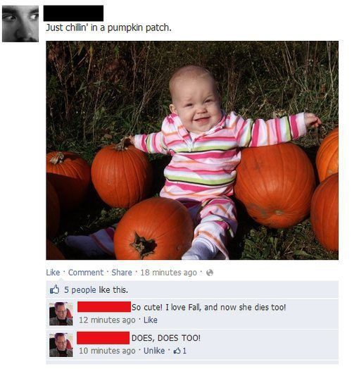 She Loves Fall - Funny Facebook Post