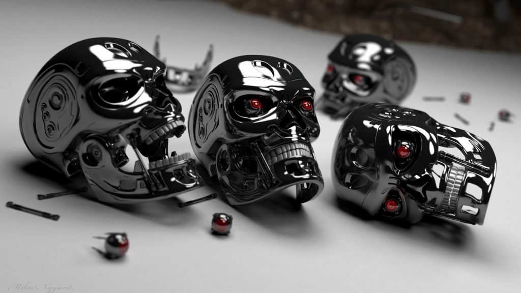 metallic skulls
