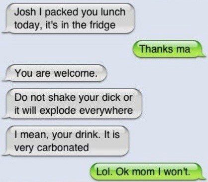 Don't Shake Your Drink - Funny Text Message Fail - SMS Fail
