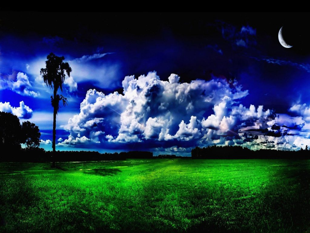 Night And Day Landscape - Cool Desktop background