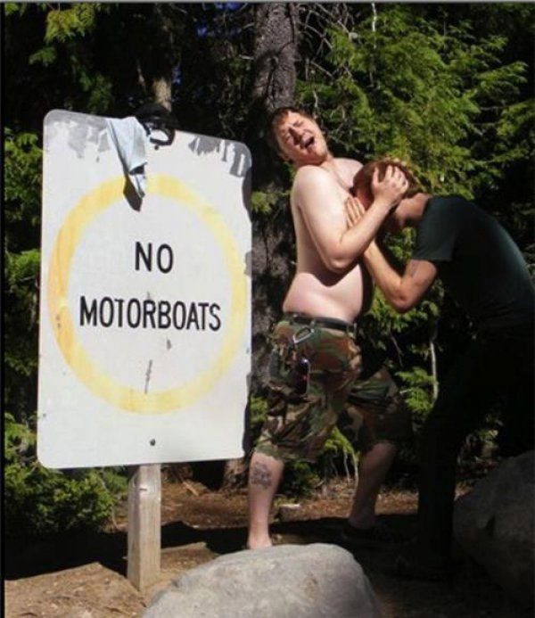No Motorboats - really funny picture