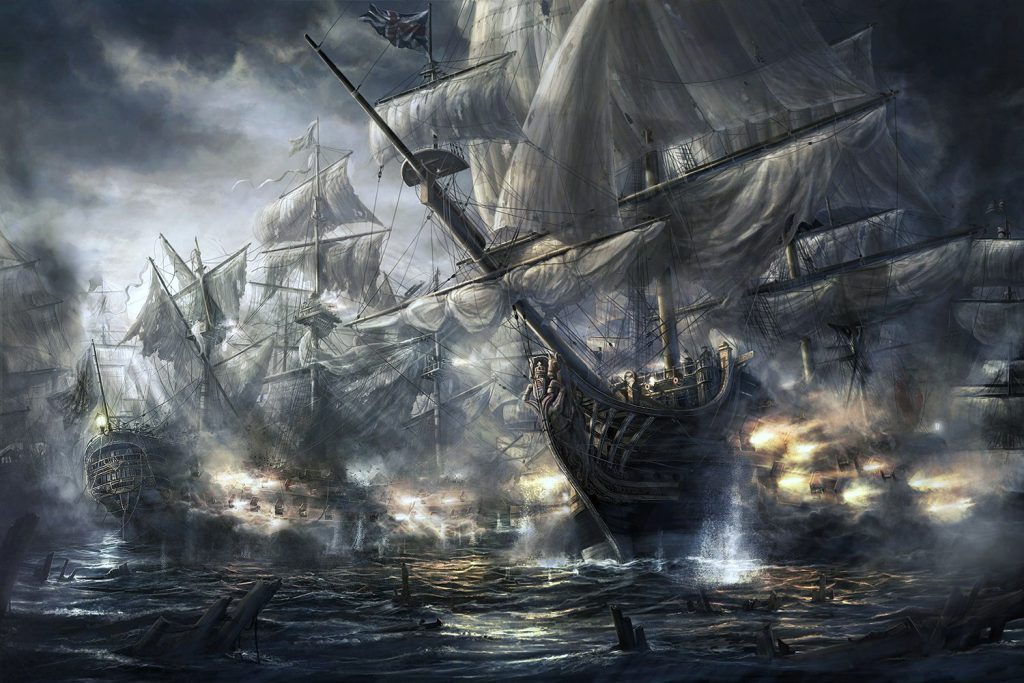 Pirate Ships Wallpaper Background