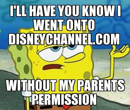 Without My Parents Permission - Funny Spongebob Meme