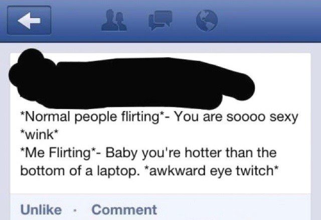 Flirting - Funny Facebook Post