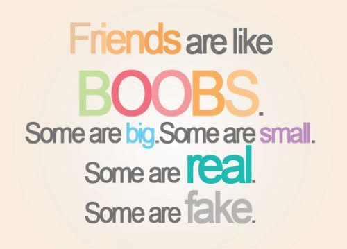 Friends Are Like Boobs - best friend quote