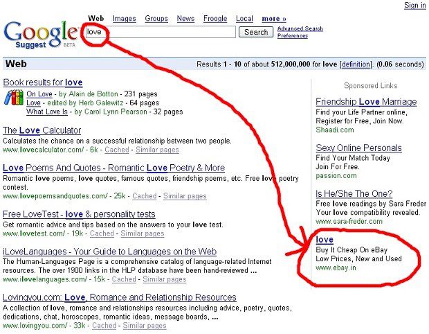 Love - Funny Google Search Suggestion