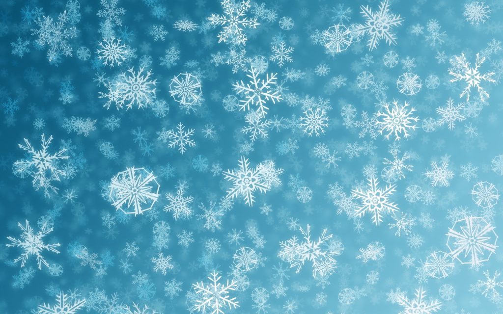 drawn snowflakes blue background wallpaper