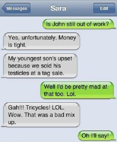 Is John Out Of Work? - Funny Text Message - SMS