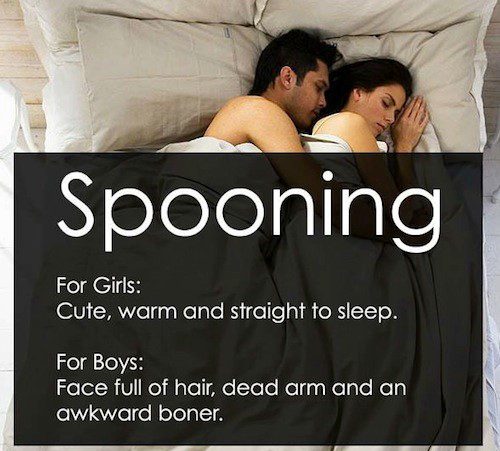 Spooning - Funny Relationship Meme