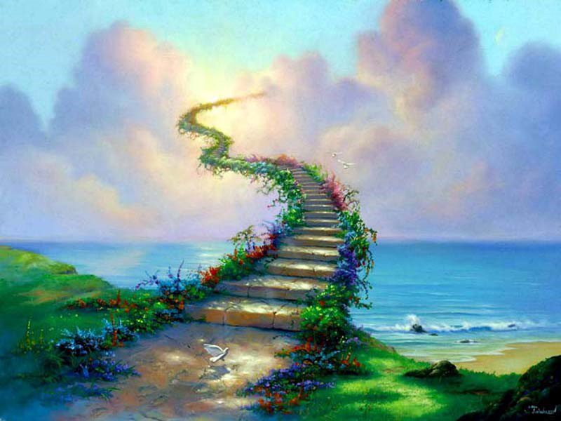 Fantasy Stairway - Cool Desktop Background