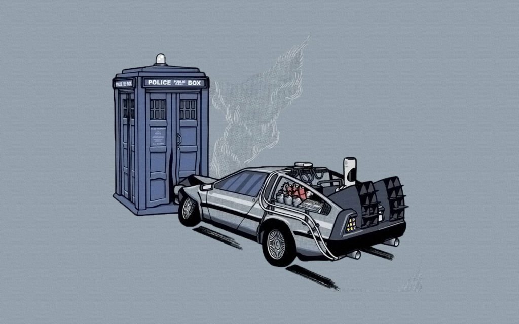 Two Time Machines - Wallpaper Background Doctor Who
