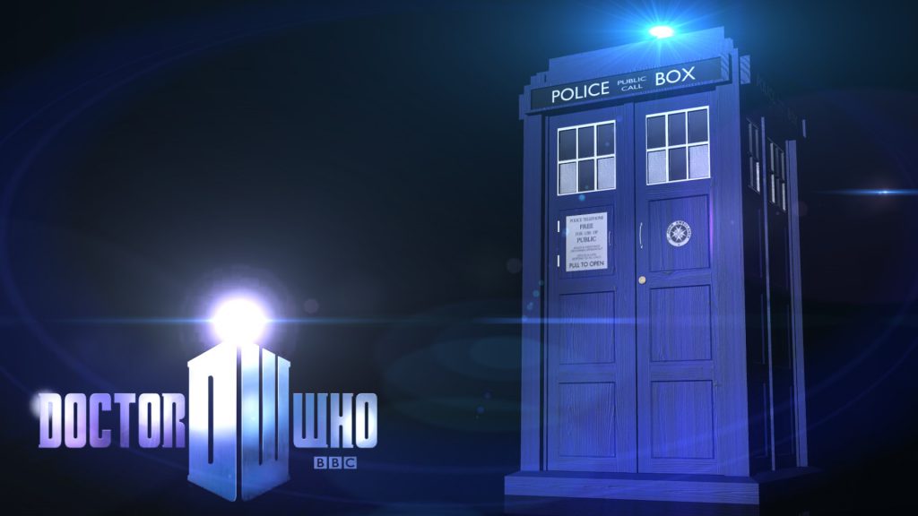 Tardis And Logo - Doctor Who Background