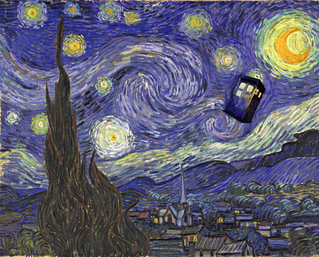 Van Gogh Tardis - Doctor Who Wallpaper Background