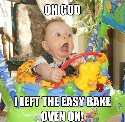 Left The Easy Bake Oven On - Really Funny Picture