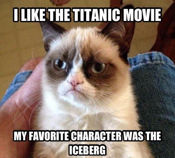 I Like The Titanic Movie, My Favorite Character Was The Iceberg