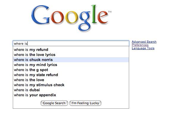 Where Is - Funny Google Search Suggestion