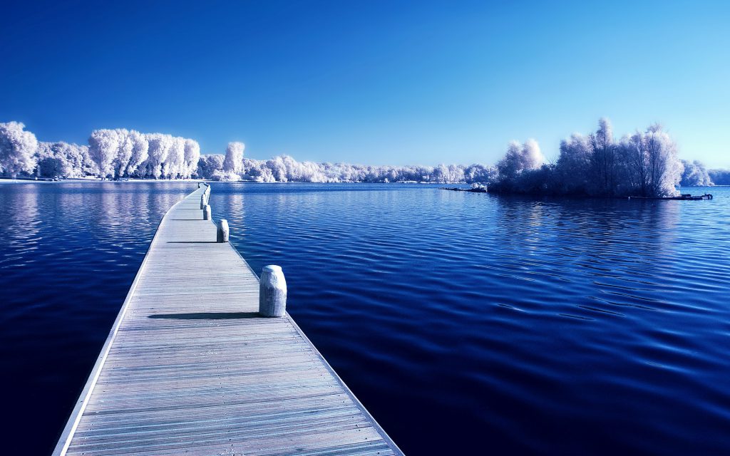 Winter Lake wallpaper desktop background