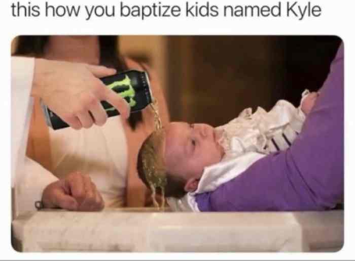 baptize kids named kyle