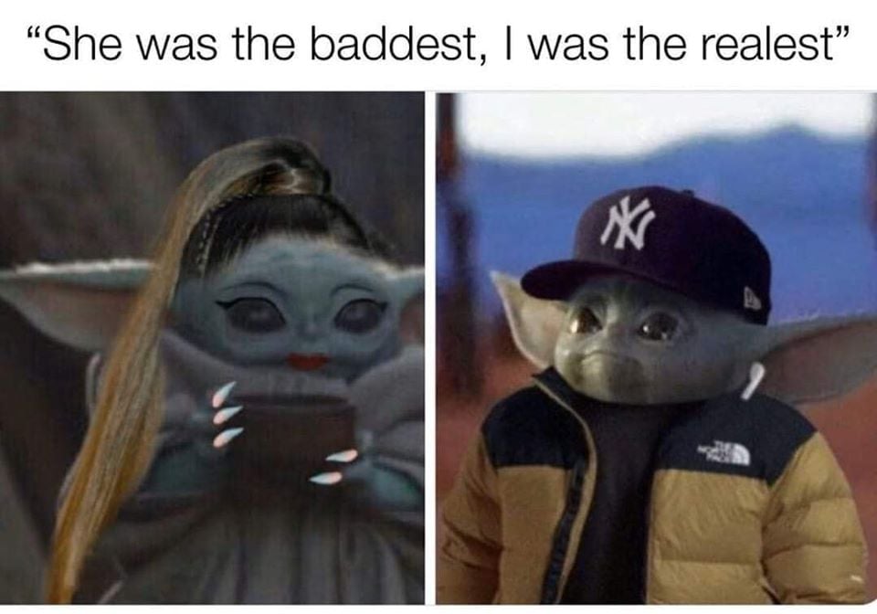 She Was The Baddest Baby Yoda Meme