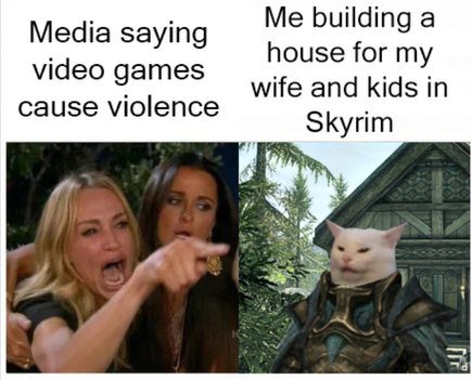 The Media Saying Video Games Cause Violence