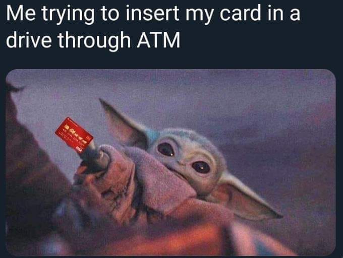 Trying To Insert My Debit Card In a Drive Up ATM