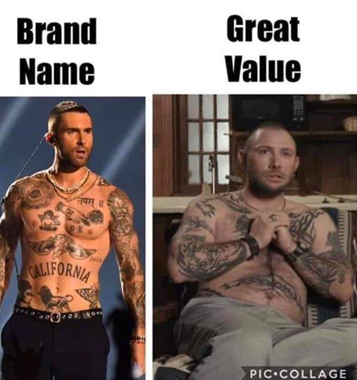 Brand Name And Great Value