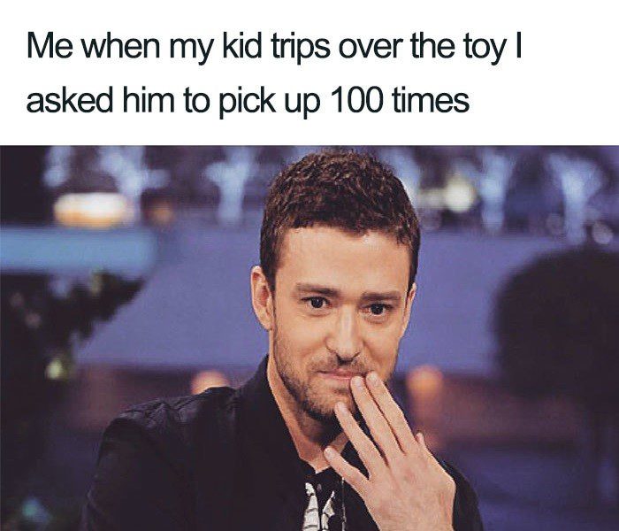 Kid Trips Over A Toy - Mom Memes