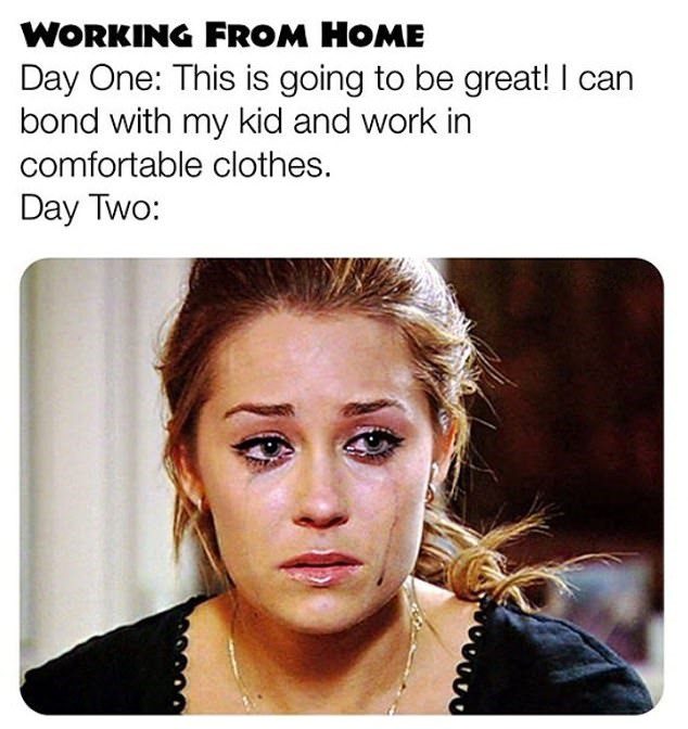 Mom Working From Home - Mom Memes