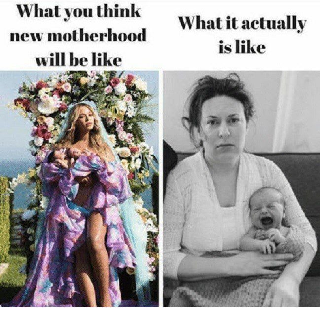 New Motherhood - Mom Memes