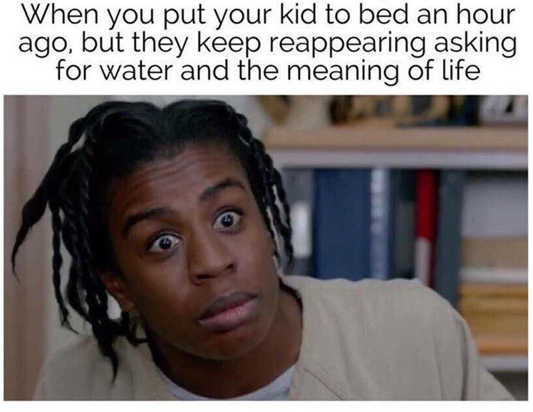 Put To Bed An Hour Ago - Mom Memes